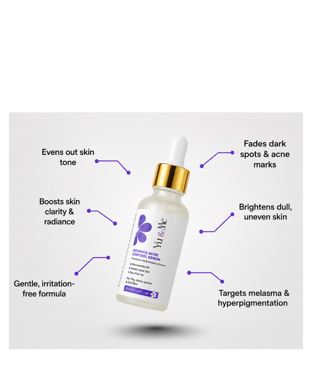 Medicated Azelaic Acid Anti Acne Serum | For Oily & Acne-Prone Skin