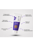 AHA BHA Exfoliating Acne Cleanser | Deep Cleansing Glow Facewash for Oily Skin