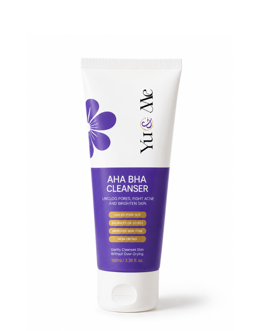 AHA BHA Exfoliating Acne Cleanser | Deep Cleansing Glow Facewash for Oily Skin